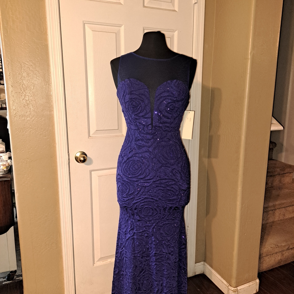 Chic Royal Blue Maxi Dress